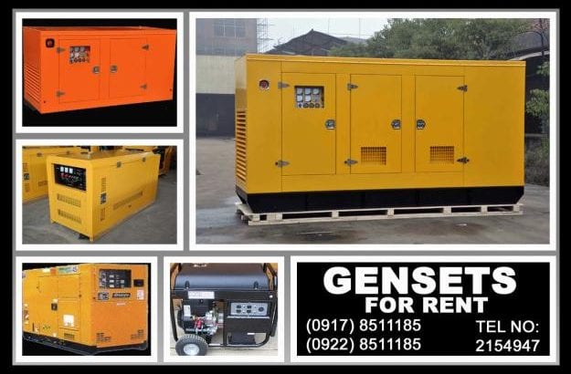 Generator Sets Rent Hire Manila Philippines