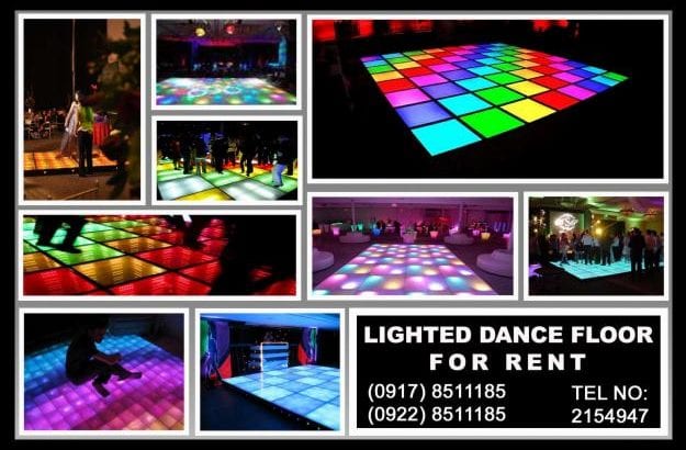 Lighted Dance Floor Rent Hire Manila Philippines