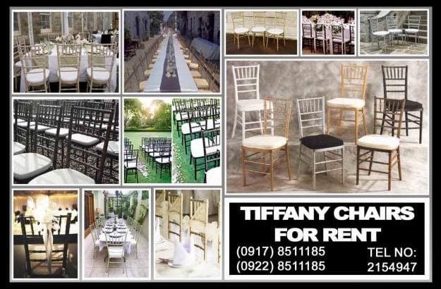 Tiffany Chairs Rent Hire Manila Philippines