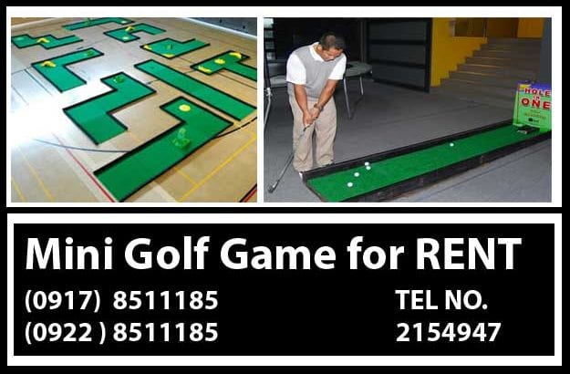 Mini Golf Rent Philippines