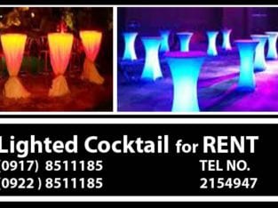 Lighted Cocktail Rent Philippines