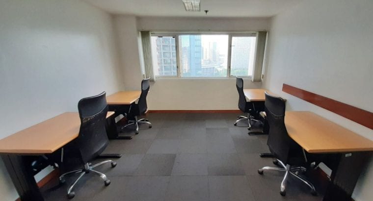 Window Office for Rent in Makati 16sqm 6-Pax