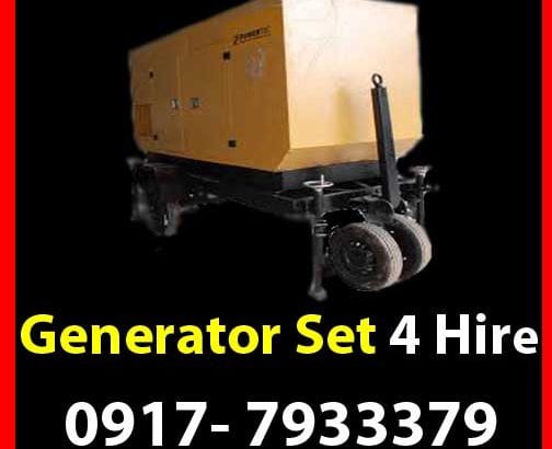 Generator Set Rent Hire Manila Philippines