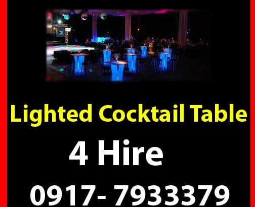 Lighted Cocktail Rent Hire Manila Philippines