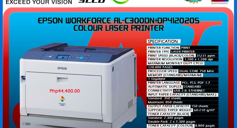 Printer EPSON WORKFORCE AL-C300DN+DP4120205 COLOUR