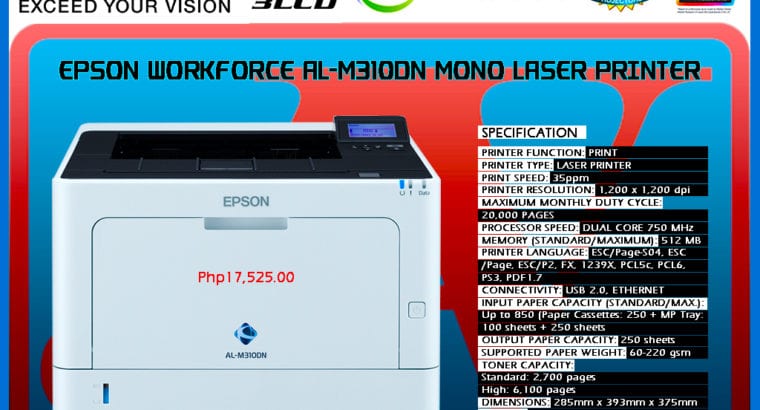 Printer EPSON WORKFORCE AL-M300DN MONOCHROME LASER