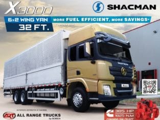 Shacman X3000 6×2 Wing Van Rigid Truck 10 wheeler