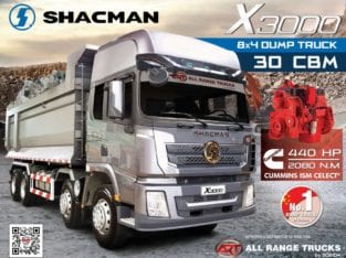 Shacman X3000 Dump Truck Tipper 8×4 12 wheeler SX3