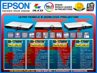 Epson EB-1780W Wireless/Ultra-Mobile LCD Projector