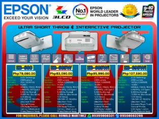 Epson EB-680 Ultra Short Throw LCD Projector