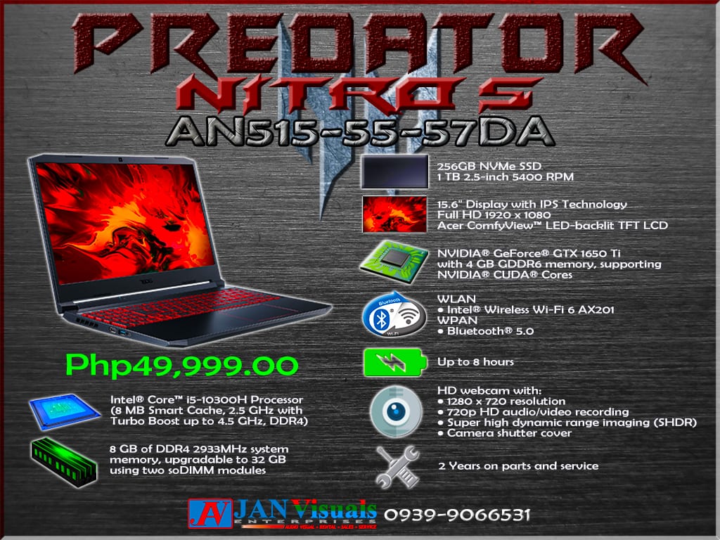 ACER PREDATOR NITRO 5 AN515-55-57DA